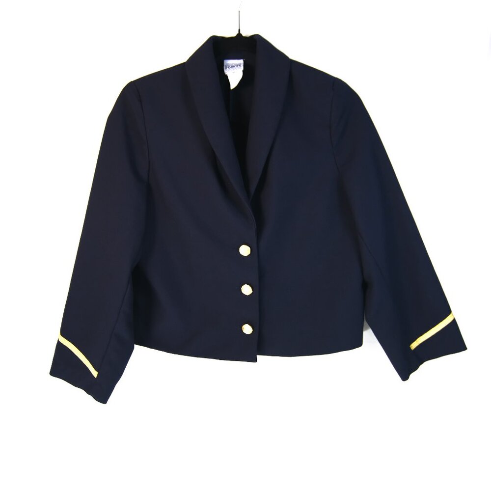 Vintage Continental Airlines Flight Stewardess Jacket R&R USA Size 4P